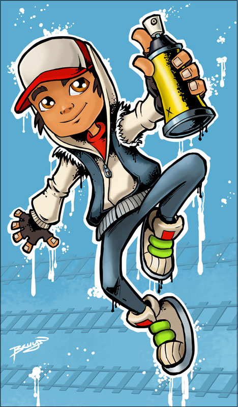 Bruyn - The art of Craig Bruyn: Jake from Subway Surfers